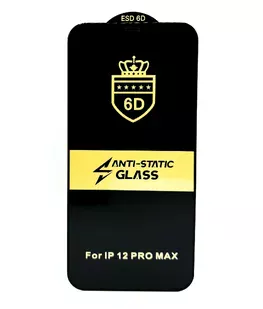 Защитное стекло "ESD 6D" Anti-Static для Apple iPhone 12 Pro Max Черный Защитное стекло "ESD 6D" Anti-Static для Apple iPhone 12 Pro Max Черный