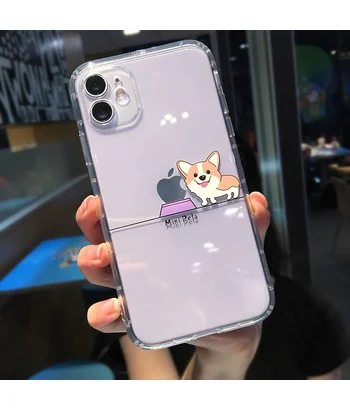Силиконовый чехол "Mini Pets" Корги для iPhone 12 Силиконовый чехол "Mini Pets" Корги для iPhone 12