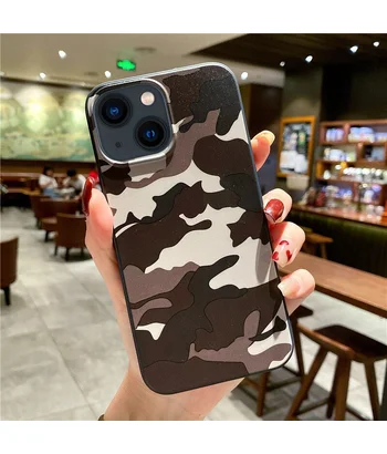 Силиконовый чехол "Camouflage" коричневый для iPhone 13 Mini Силиконовый чехол "Camouflage" коричневый для iPhone 13 Mini
