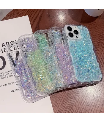 Силиконовый чехол "Bling Cute Wave" для Apple iPhone 14 Pro Розовый Силиконовый чехол "Bling Cute Wave" для Apple iPhone 14 Pro Розовый