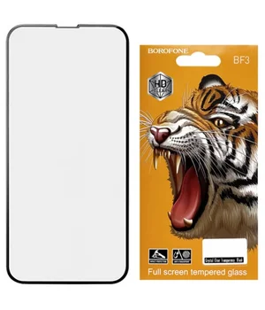 Защитное стекло "Borofone" Full Glue HD для Apple iPhone 14 Pro Черный Защитное стекло "Borofone" Full Glue HD для Apple iPhone 14 Pro Черный