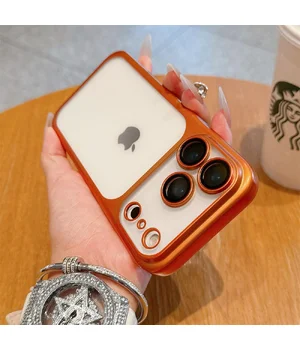 Силиконовый чехол "CrystalLock Pro" для Apple iPhone 17 Pro Оранжевый Силиконовый чехол "CrystalLock Pro" для Apple iPhone 17 Pro Оранжевый