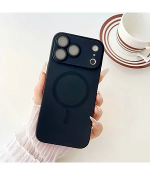 Силиконовый чехол "Luxury Matte" with MagSafe для Apple iPhone 17 Pro Max Черный Силиконовый чехол "Luxury Matte" with MagSafe для Apple iPhone 17 Pro Max Черный
