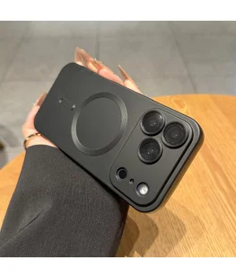Силиконовый чехол "Luxury Matte" with MagSafe для Apple iPhone 17 Pro Max Черный Силиконовый чехол "Luxury Matte" with MagSafe для Apple iPhone 17 Pro Max Черный